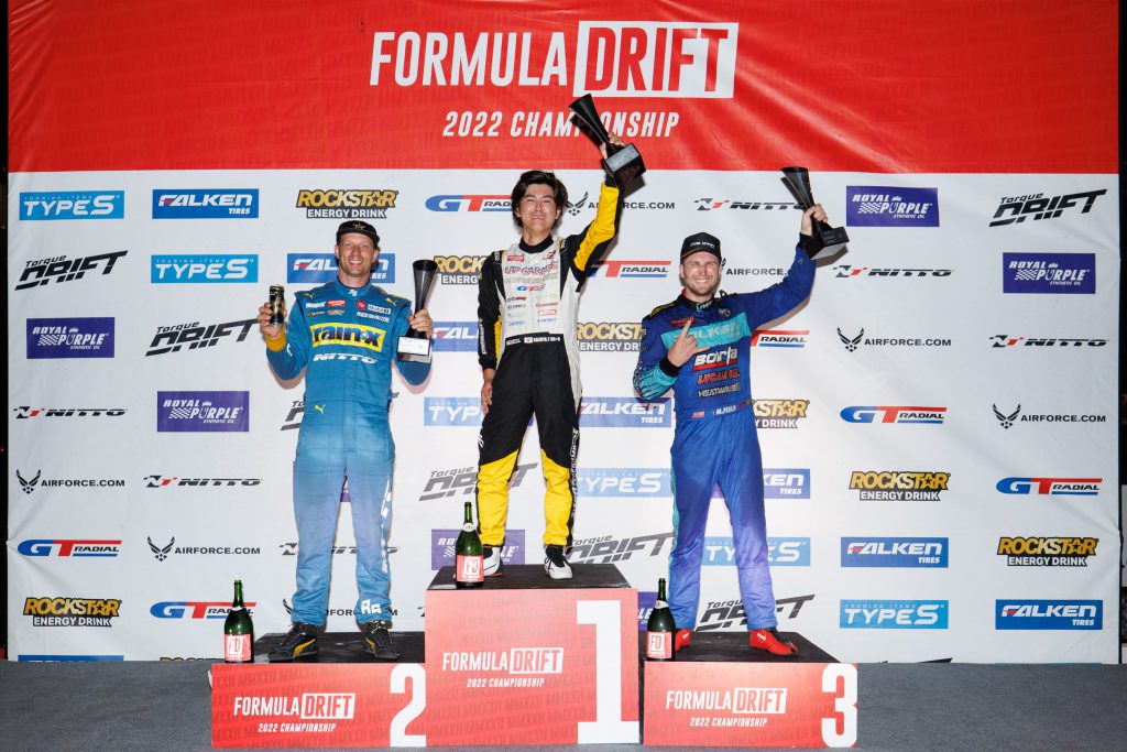 PODIUM + FÓRMULA DENOFA WINS ROUND 7 OF THE 2023 FORMULA DRIFT PRO